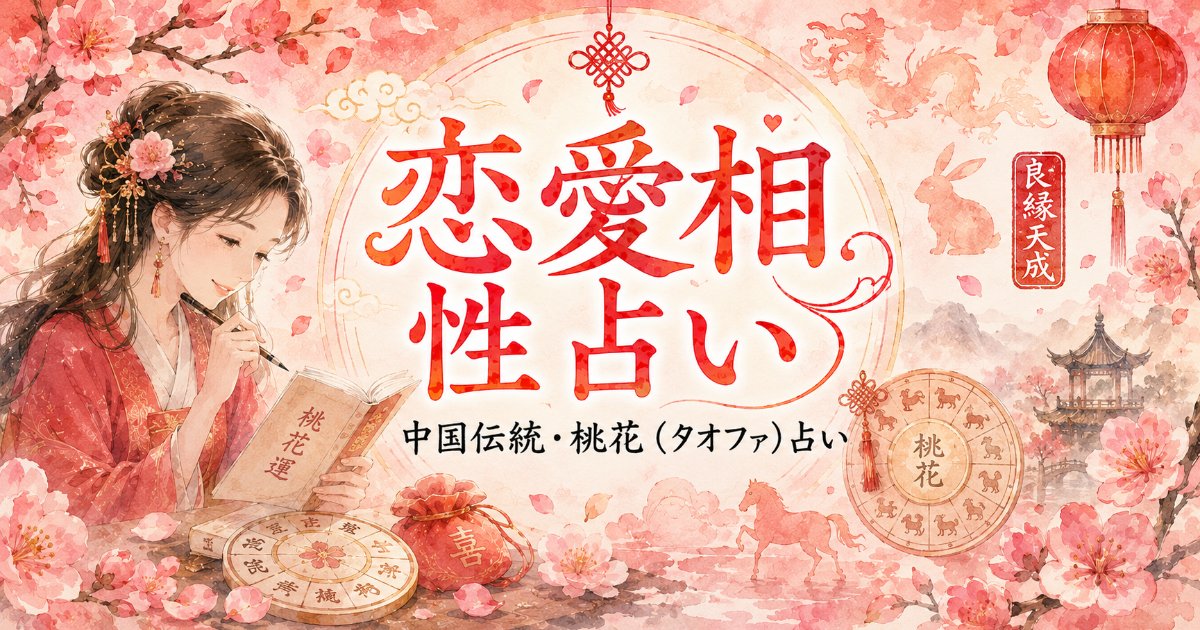 中国式 恋愛相性占い｜干支と桃花で占う